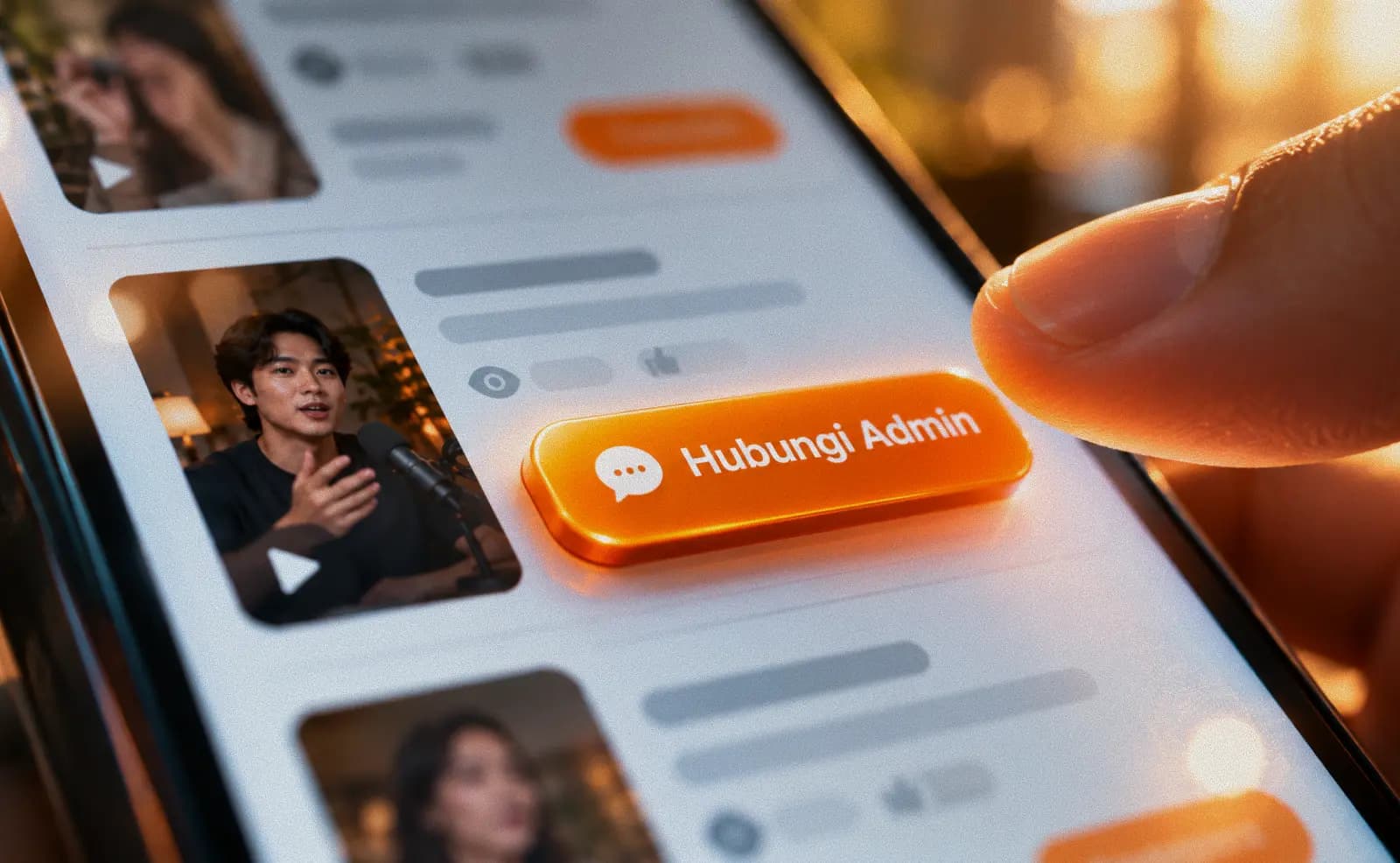 maksud muncul tombol "hubungi admin" di videomu?