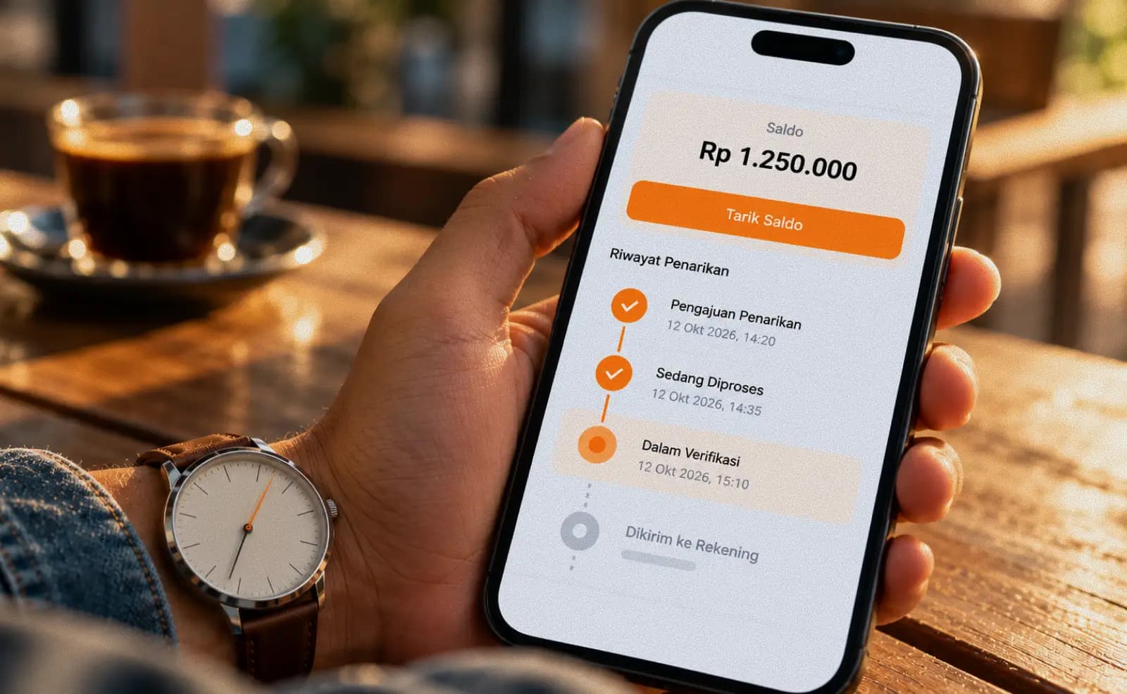 berapa lama proses pencairan sampai masuk rekening?